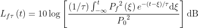 Time weighted Sound Level Equation