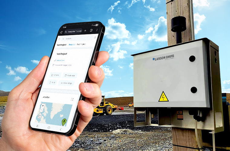 dust monitoring on construction site