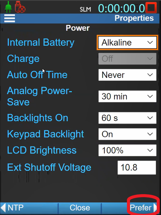 Preferences selection in bottom right.