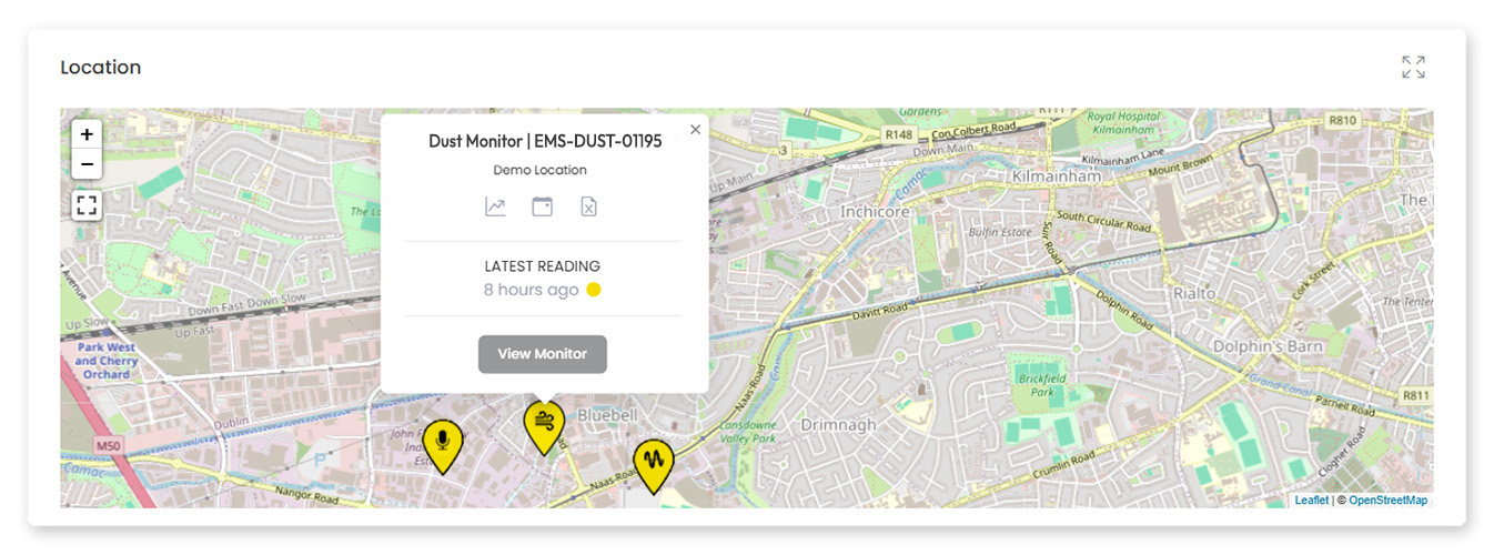 LD Cloud Connect Monitoring Map